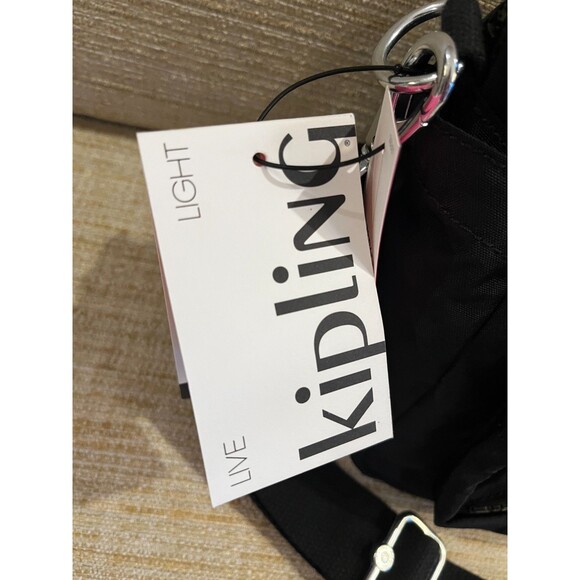 Kipling Defea Black Shoulder Crossbody Messenger Bag NWT NEW Size Medium - Picture 5 of 13